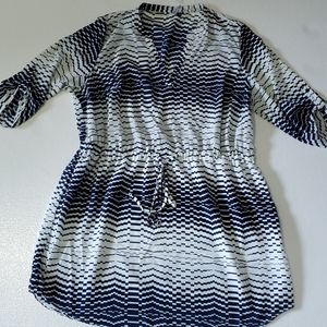 Love Ari Pixelated drawstring waist dress